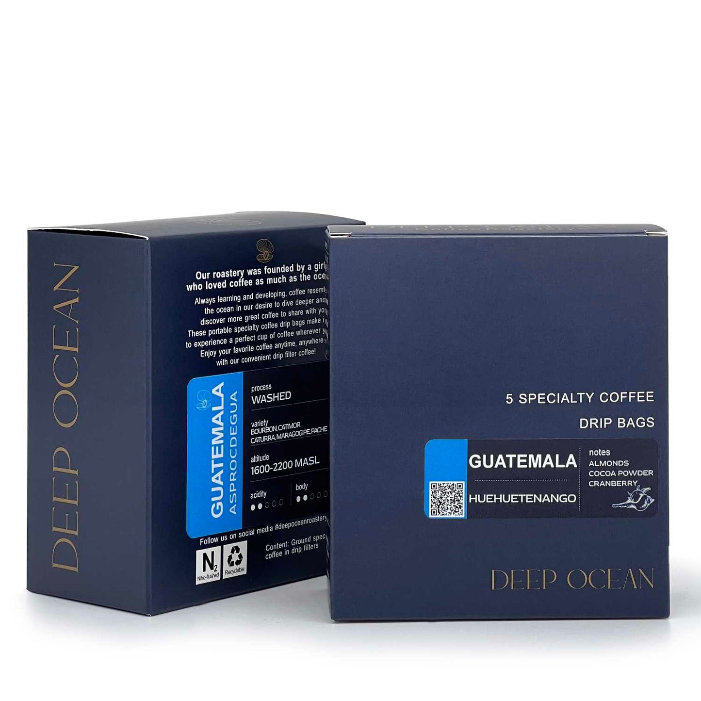 variant 2 - light roasted coffee Guatemala  in drip boxes is great choice of specialty coffee.