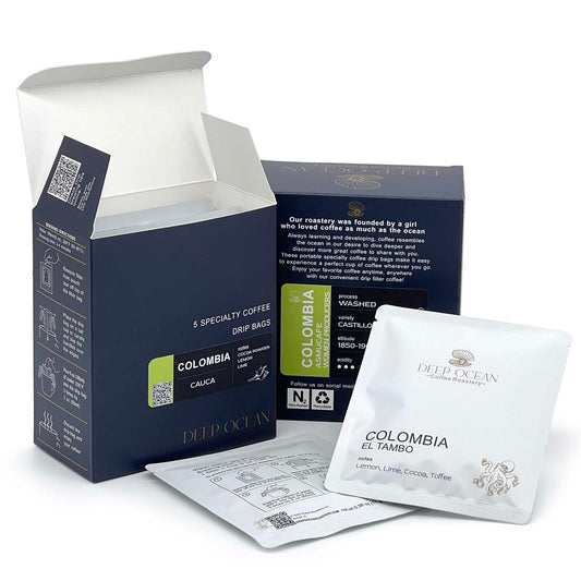 variant 3 - light roasted coffee Colombia for drip boxes is great choice of specialty coffee.