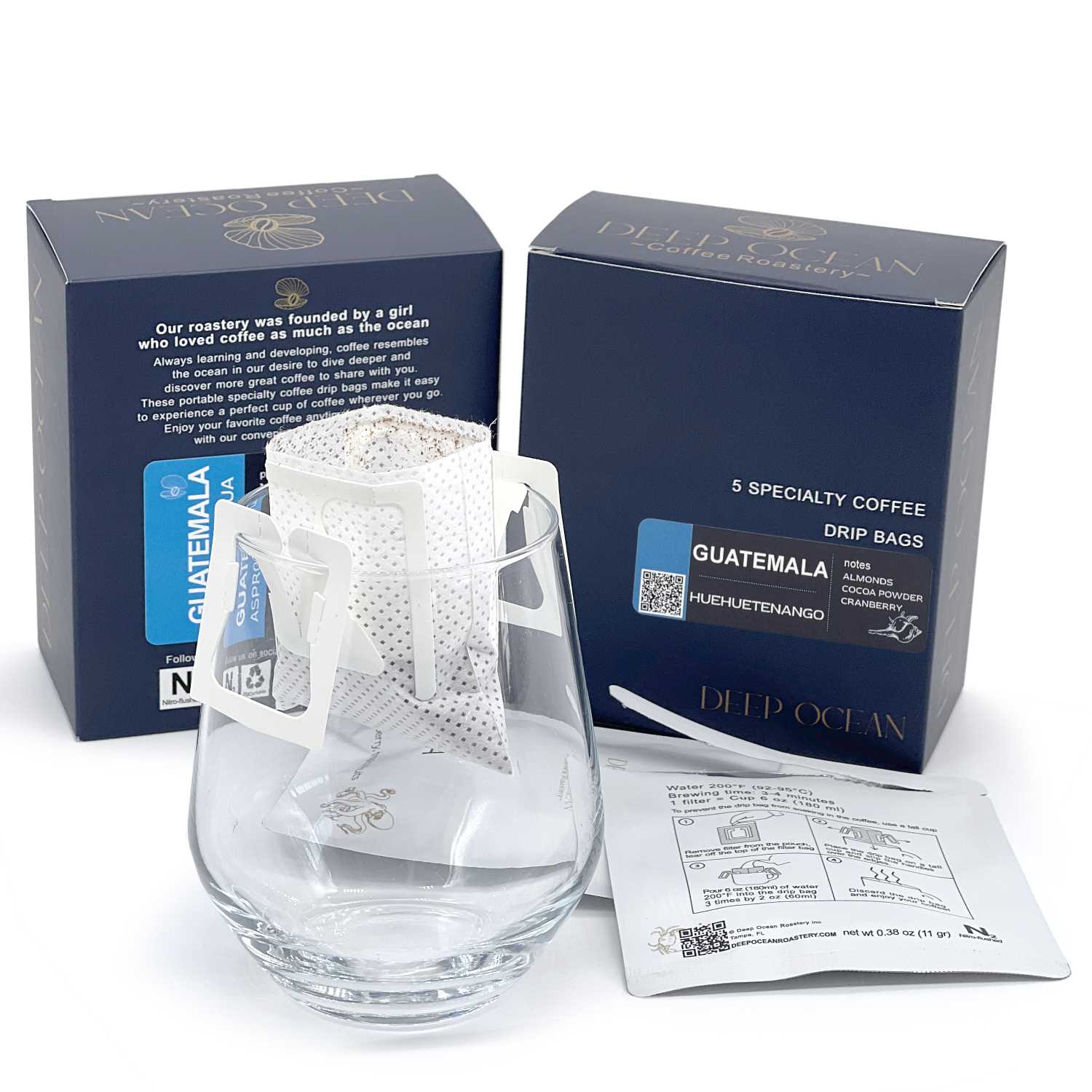 light roasted coffee Guatemala  in drip boxes is great choice of specialty coffee.