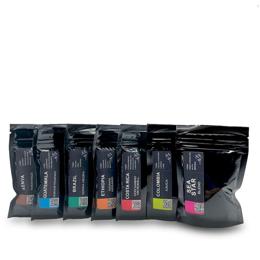 7 best specialty coffee in one box. Try our set of fresh roasted coffee and Enjoy benefits from our coffee roastery