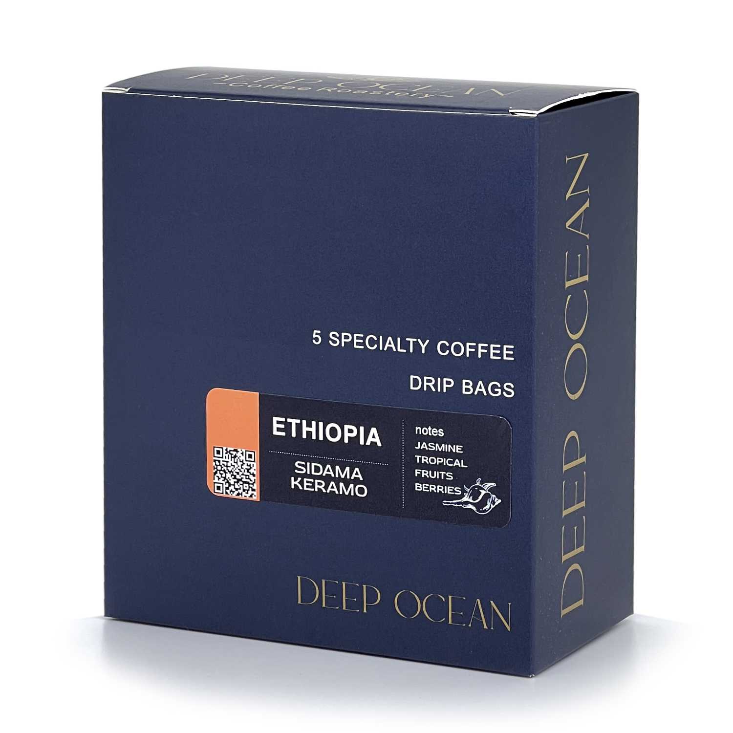 variant 1 - light roasted coffee Ethiopia in drip boxes is great choice of specialty coffee.